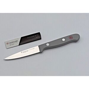 Wusthof Gourmet 3" Spear Point Straight Paring Knife Kitchen 8cm Gray Handle
